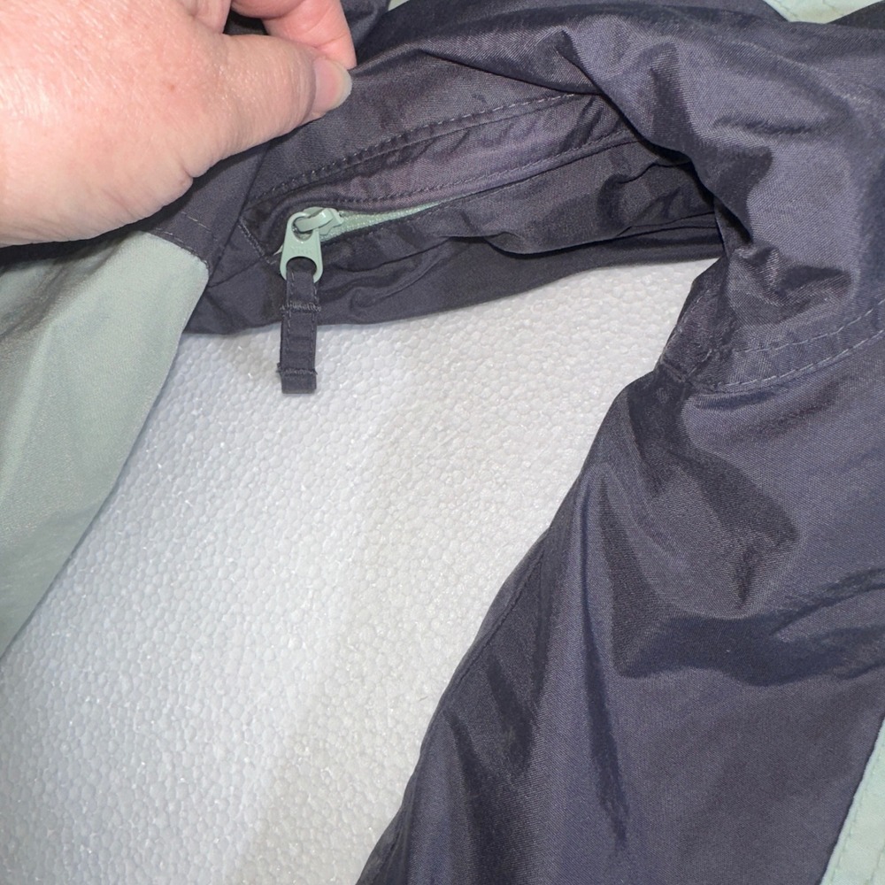 Columbia Vertex Womens Large Sage Green Charcoal Waterproof Hooded Ski Jacket - Picture 8 of 16